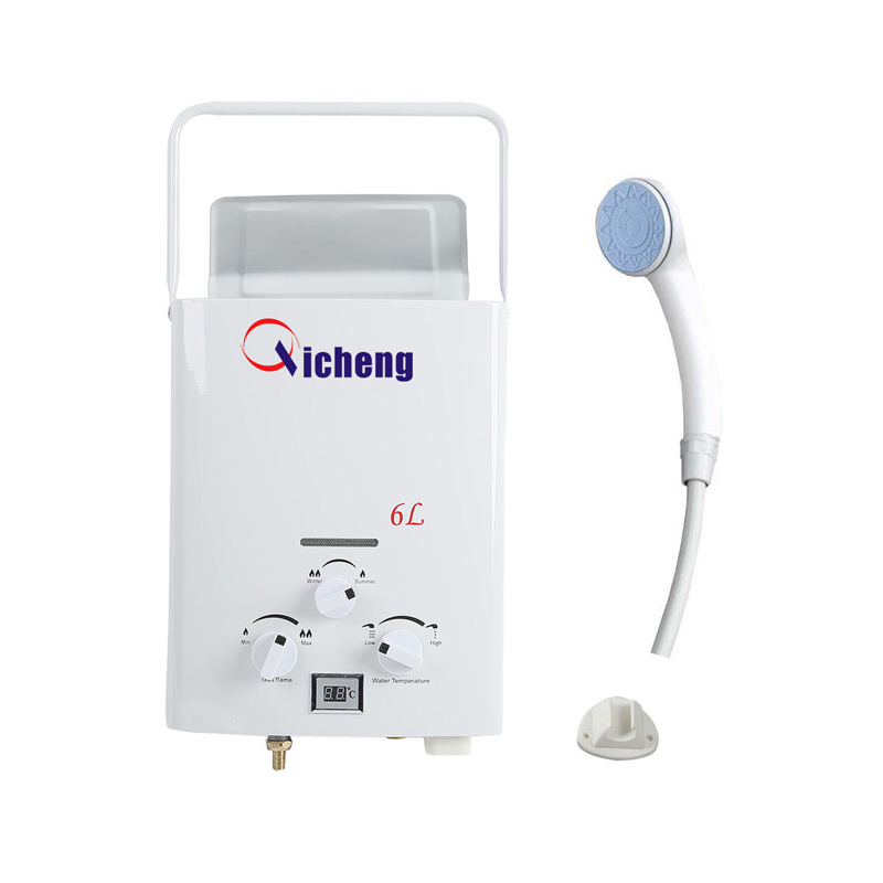 5.5 liters portable caming gas water heater